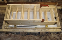 Completed loft ladder