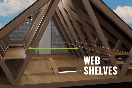 web shelving