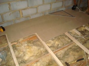 Loft boards with insulation