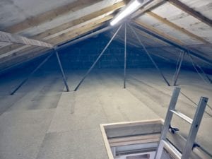 A fully boarded loft