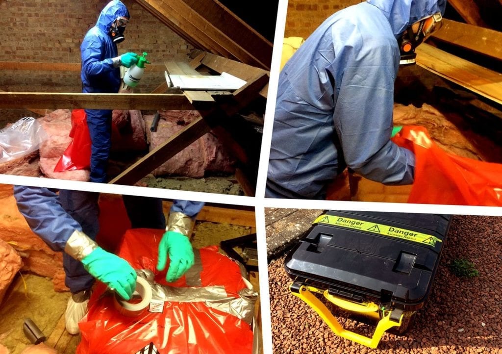 Asbestos work being carried out by The Loft Boys