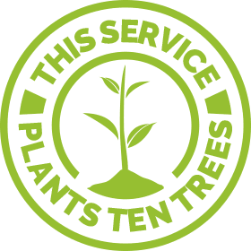 this service plants 10 trees roundel