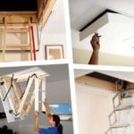 various types of loft ladder and hatch