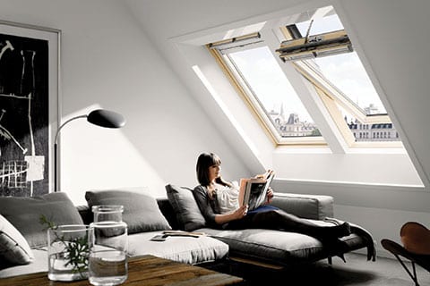 A swanky, full-blown loft conversion