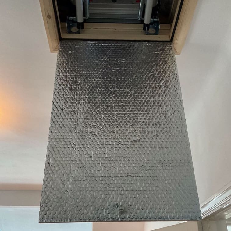 another insulated hatch in open position