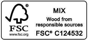 FSC Mix Wood from responsible sources