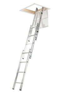 Sliding loft ladder