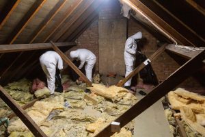 removing old and damaged insulation